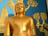 Pokhara World Peace Pagoda 09 Statue Of Buddha At Buddhagaya Close Up 